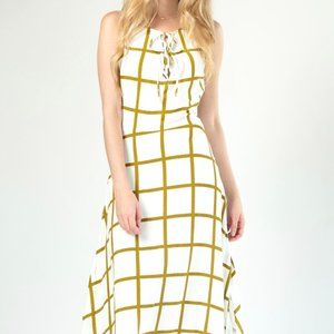 SANCIA THE LABEL Maxi Dress in Isadora Check